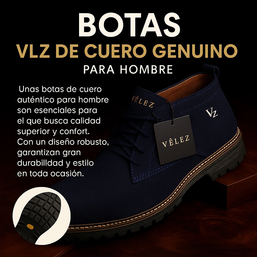 🔥 OFERTA SOLO HOY 🔥 BOTIN VLZ CLÁSICO DE CUERO GENUINO PREMIUM